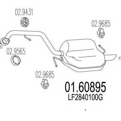 MTS 01.60895 End Silencer